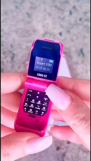 Long CZJ 9 World's Smallest Flip Mini Keypad Cell Phone with Bluetooth Dialer #shorts