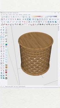 Side table modeling in #SketchUp | Solid Tool Tricks