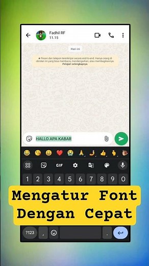 Cara Mengatur Teks Di Chat WhatsApp Dengan Cepat #shorts #whatsapptutorial