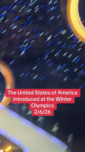 The United States of America introduced at the 2026 Winter Olympics! #winter #olympics #unitedstates