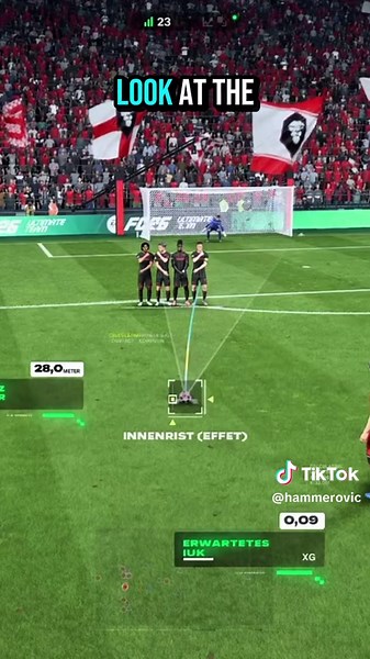 FC26 Freekick Tutorial! ⚽️🔥 #fc26 #eafc #freekick #fifa #fyp | freekick