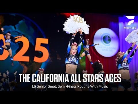 The California All Stars ACES - L6 Senior Small Semifinals With Music - The Cheer Worlds 2025