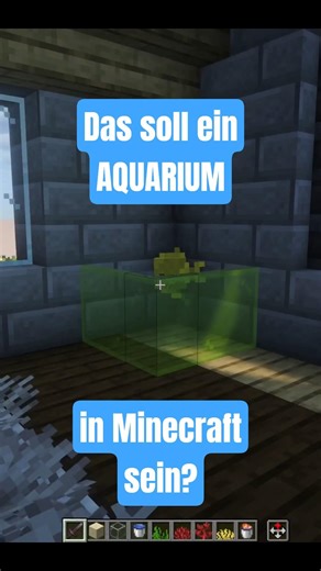 🐡BEST Aquarium Minecraft Build! FUN💧#minecraft #minecraftshorts #minecraftbuilds #minecrafttutorial