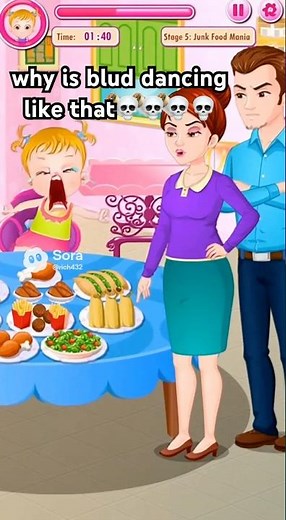 Baby Hazel screams for food and gets grounded