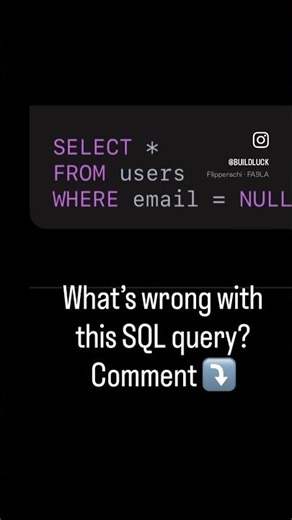What’s wrong with this SQL query? #java #sql #interviewquestions