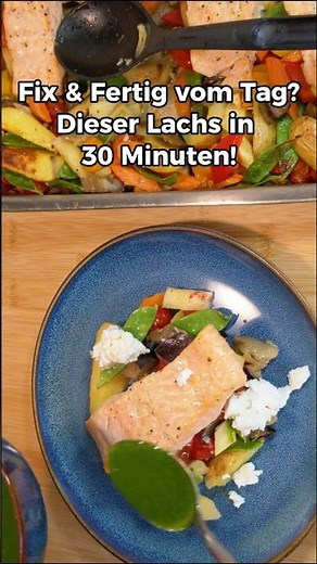 Fix & Fertig: Lachs & Ofengemüse in 30 Minuten!