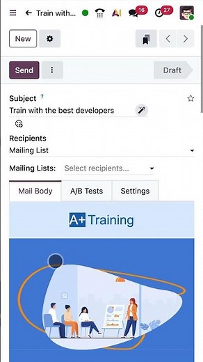 Odoo QuickTips - A B testing [Email Marketing]