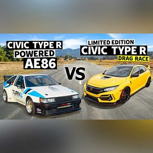 185K views · 3.9K reactions | K20C Turbo Swapped AE86 vs. a 2021 Civic Type R! | Hoonigan | Facebook