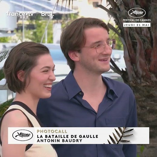 Anamaria VARTOLOMEI et Florian LESIEUR s'amusent avec les photographes cannois !