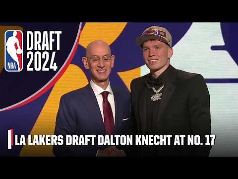 The Los Angeles Lakers draft Dalton Knecht with the 17th pick in the 2024 NBA Draft | 2024 NBA Draft