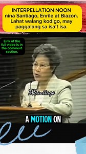 INTERPELLATION NOON ng mga dekalibreng senador - Miriam Defensor Santiago, Juan Ponce Enrile, at Rodolfo Biazon. Walang kodigo, diretso magsalita (halatang alam nila ang kanilang sinasabi), at may paggalang sa isa’t isa. #throwback #interpellation #gonebutnevereverforgotten #followers #highlights | Sen. Miriam Defensor Santiago