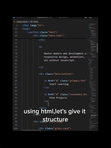 🚀 Built this modern website using only HTML & CSS! No frameworks, no shortcuts. 💻✨Followcodewithbari