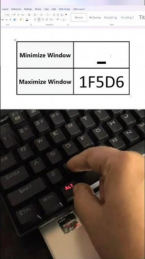 how to minimise symbol and maximize symbol in MS word | #windows #keyboard