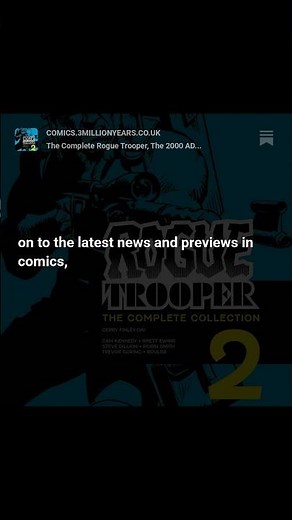 The Complete Rogue Trooper, The 2000 AD Sci-Fi Special, The Last Session & Free Digital Comics