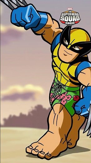 Wolverine plays beach volleyball 🏐🏖️