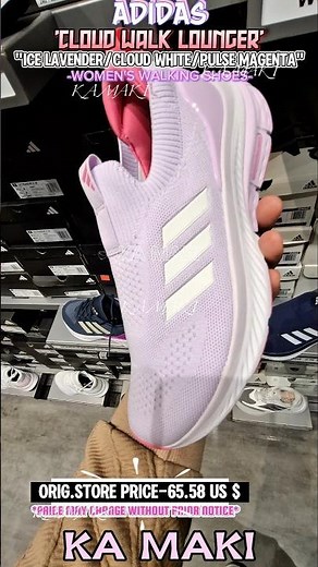 ADIDAS 'CLOUD WALK LOUNGER' "ICE LAVENDER/CLOUD WHITE/PULSE MAGENTA" -WOMEN'S WALKING SHOES-