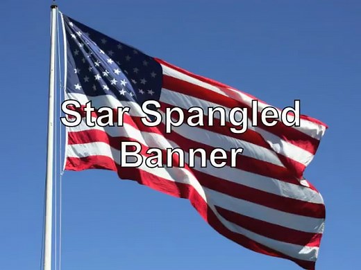 Star Spangled Banner lyrics vocals and beautiful photos