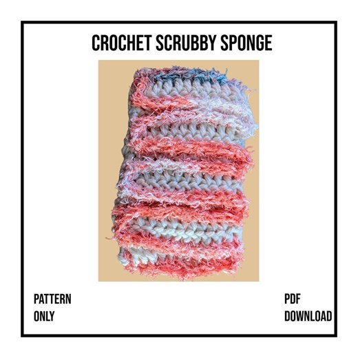Crochet Scrubby Sponge Pattern: Eco-friendly Kitchen Cleaning (PDF Pattern) - Etsy