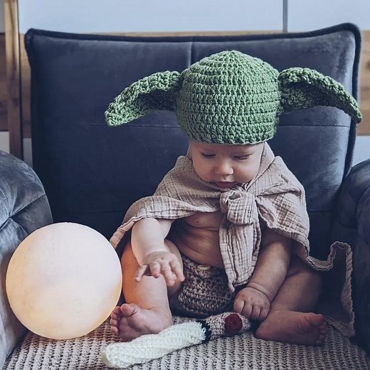 Halloween Master Yoda Newborn Costume - Etsy