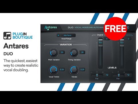 FREE VST | Antares DUO - Automatic Vocal Doubler | Tutorial & Review of Key Features