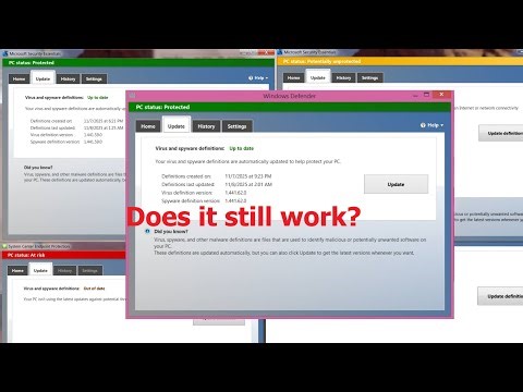 Do Microsoft Security Essentials and Windows 8.1 Defender still work in 2025?
