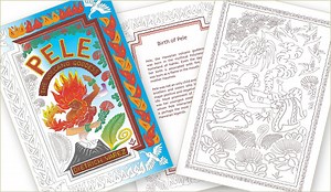 Local Artist Creates Pele Adult Coloring Book | Big Island Now
