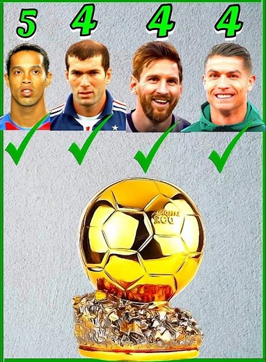 Ronaldinho 🇧🇷 VS Zinedine Zidane 🇫🇷 VS Lionel Messi 🇦🇷\rVS Cristiano Ronaldo 🇵🇹\r Trophies comparison