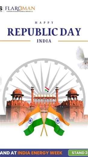 Majees Technical Services LLC on Instagram‎: "🇮🇳 Wishing all Indians a Happy Republic Day! 🇮🇳 Majees’s subsidiary company, FLAROMAN India Pvt. Ltd., will be exhibiting at the 4th edition of India Energy Week (IEW) 2026, a premier global gathering for the energy industry. 📅 27–30 January 2026 📍 ONGC Advanced Training Institute, Goa, India 🏛 Hall 2 | Stand 2N17 Explore Flaroman’s innovative combustion technologies — * Zero Flaring Systems * Smokeless Flaring Solutions * Flare Gas Recovery S