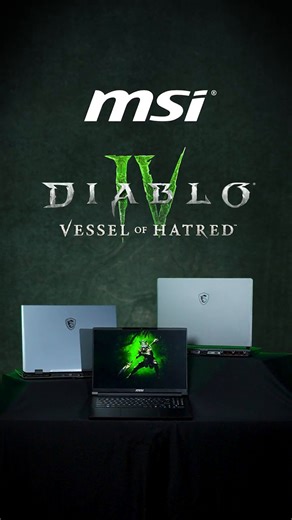 Which laptop graphics card is best for Diablo® IV: Vessel of Hatred™? ⚠️ Get a FREE Diablo IV Expansion Bundle with the purchase of an MSI RTX 4070 or above Gaming Laptop! ⚠️ Get it here: https://msi.gm/S767FC9F | MSI Gaming