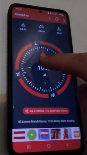 How to calibrate the Compass app on Android phone? (East and West are reversed, Figure 8)