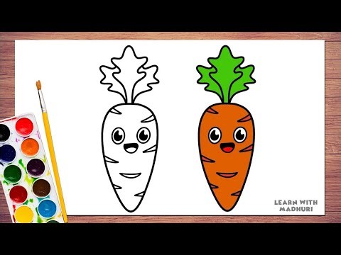 How to Draw Carrot Step by Step