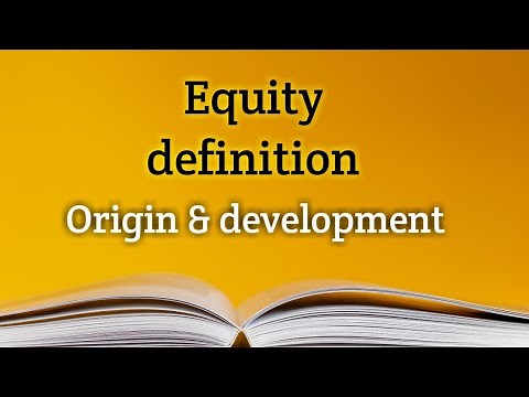 What is equity || Origin & Development of Equity || The Learner