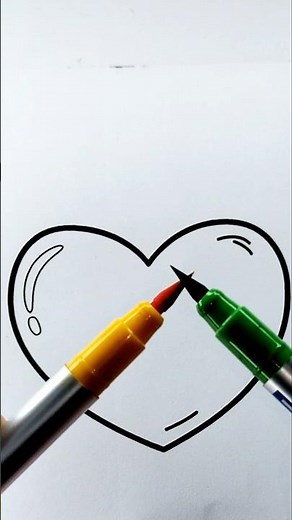 Easy Heart Drawing for Kids | Simple & Cute Heart Art Tutorial