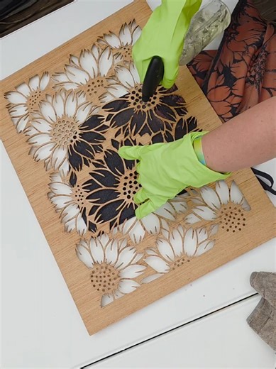 Sunflower Reverse Dye Hoodie Tutorial | Bleach & Stencil Art