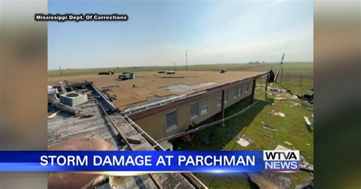 Storms damaged part of Parchman prison