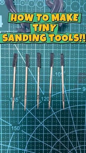 Layers of Soul | Resin 3D Print & Paint on Instagram: "When sanding small details, big tools don’t work 🔍 This is my go-to trick: sandpaper + toothpicks = custom mini sanding sticks ✂️ Simple, cheap, and perfect for hard-to-reach areas. What tools do YOU use for small details? 👀👇🏻 💾 Save for your project 📌 #3dprint #3dprinting #3dartwork #miniatures #makersgonnamake"