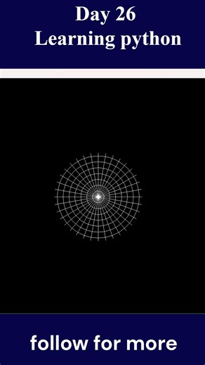 Create a Spider Web Using Python Turtle 🕷️ | Amazing Turtle Graphics | Day 26