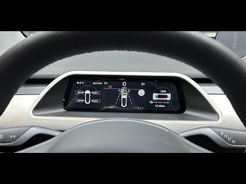 Demo Video RPM's Model 3 & Y Dashboard Cluster Display & Door Panel - Smart Instrument Cluster