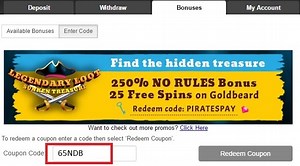 No Deposit Required Bonus Codes