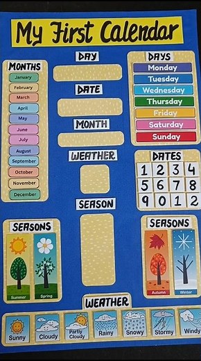 Calendar making ideas for Classroom #calendar #classroom #parulcreations