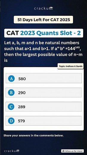 🧮 CAT 2023 – Slot 2 Quant: Indices & Surds