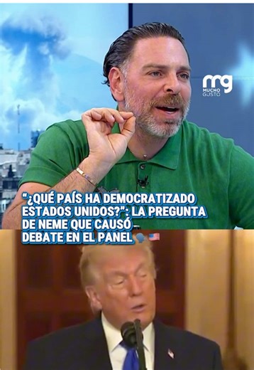 ¿QUÉ OPINAS? 👇👇👇 🗣️ En medio del análisis por el conflicto en Medio Oriente y el rol de Estados Unidos, José Antonio Neme lanzó una pregunta directa que abrió el debate en el estudio: “¿Qué país ha democratizado EE.UU. tras una intervención unilateral?”. 👉 El periodista puso en duda que las acciones militares tengan como objetivo principal instalar democracias, apuntando a intereses energéticos y geopolíticos como el verdadero motor detrás de estas decisiones. #MuchoGustoMEGA #JoséAntonioNe