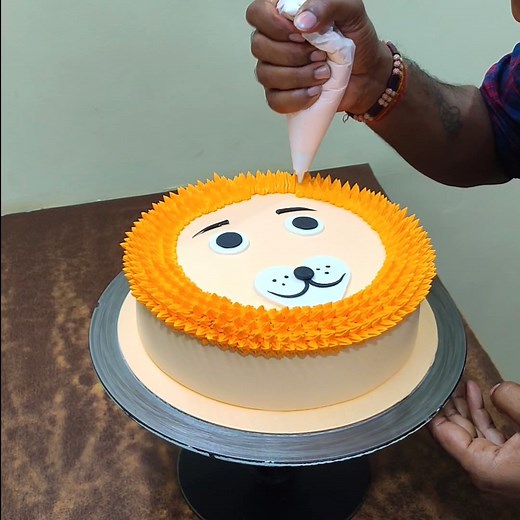 4.9K views · 156 reactions | Lion 女 King Birthday Cake Design | Lion Theme Cake Design | King  Crown Cake Design | Cartun Face Cake Design | Top Cake Master | Facebook