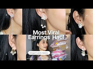 Ultimate Trendy Earring Haul + Try On!✨ Must-Have Ear Studs for 2025