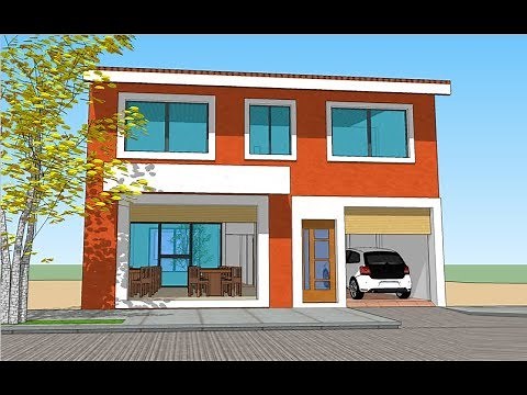 Plano de Casa Y Local Comercial (TERRENO 10X20 METROS)