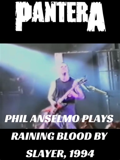 Phil Anselmo Performs Raining Blood by Slayer, 1994