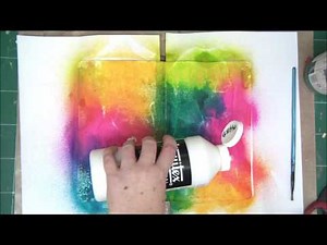 How to Create an Art Journal Page background with Texture