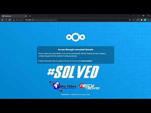 Mengatasi Error Nextcloud "Access through untrusted domain"