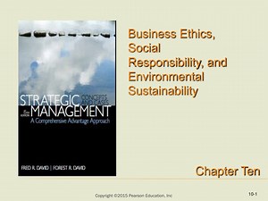 Comprehensive Strategic Management Model for Business Ethics and Environmental Sustainability - SlideServe