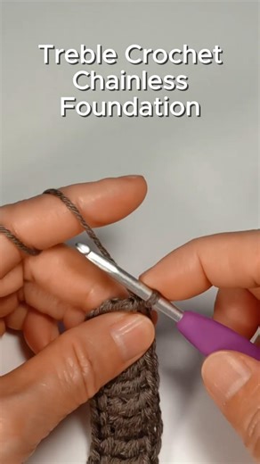 Treble Crochet Chainless Foundation – Easy Beginner Demo